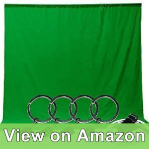 LimoStudio Photo Video Studio 6 x 9 feet Green Muslin Backdrop Muslin with Backdrop Ring Holder Clip review
