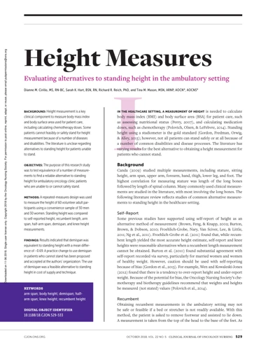 Alternative Methods For Height Adjustment